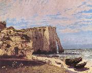 Gustave Courbet Cliffs at Etretat after the storm Spain oil painting artist